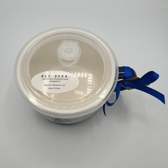 Rae Dunn Ratatouille ANYONE CAN COOK Double Sided Bowl Mug With Vented Lid ~ NEW - Picture 5 of 6